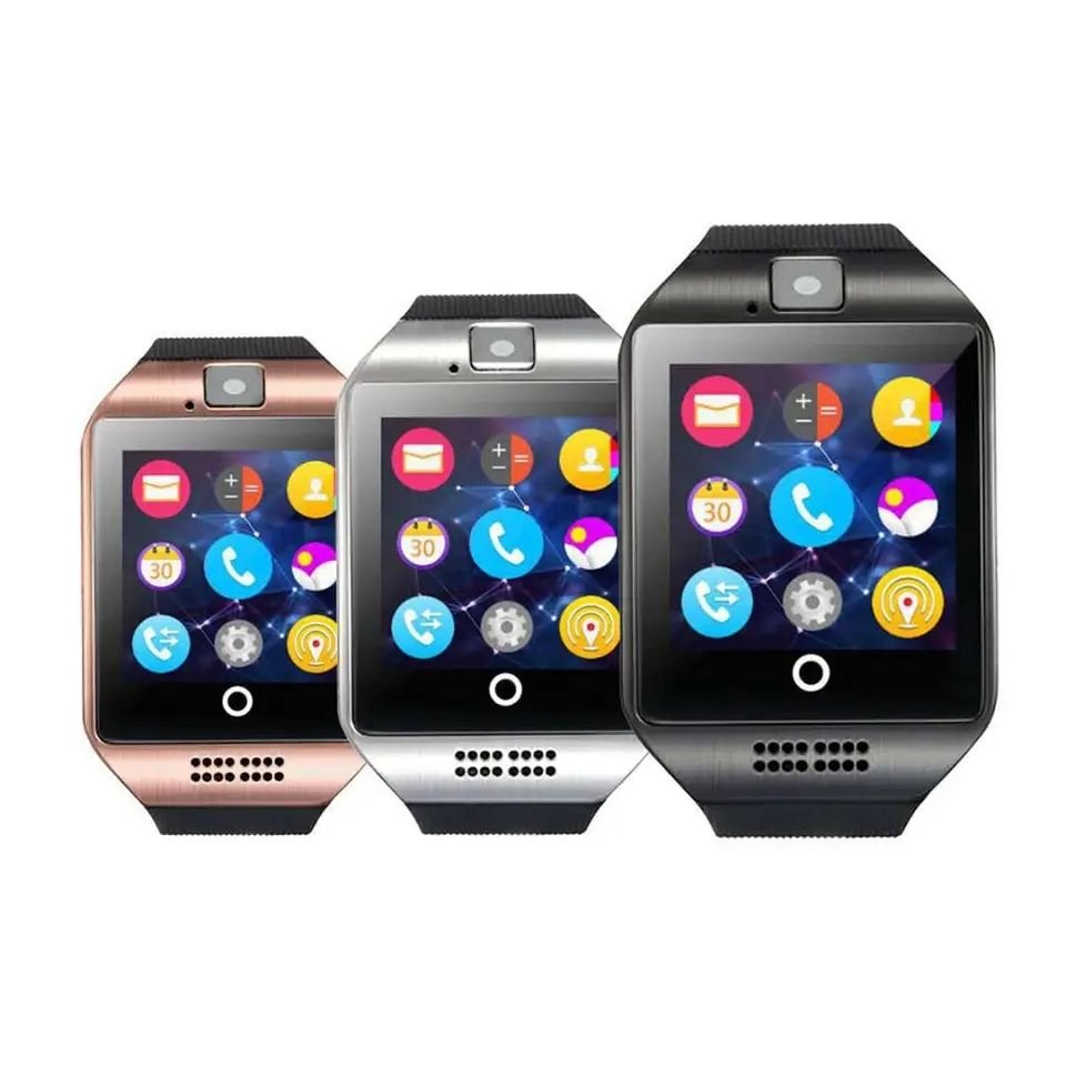 Q18 Smart Watch With Camera SIM TF Card Slot Fitness Activity Tracker Sport Watch For Android ios Smartwatch reloj inteligente
